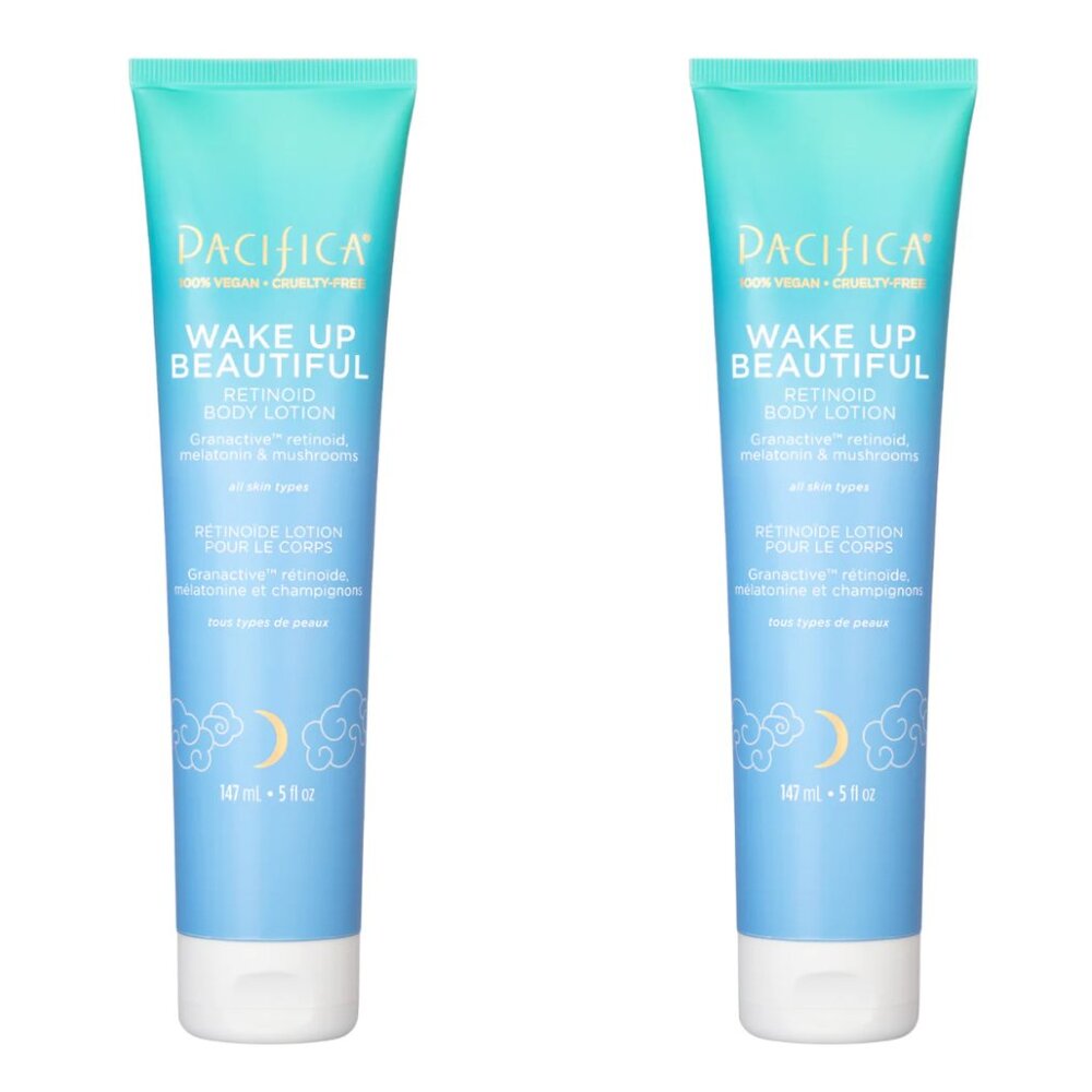 2 Pacifica Wake Up Beautiful Retinoid Body Lotion 5oz